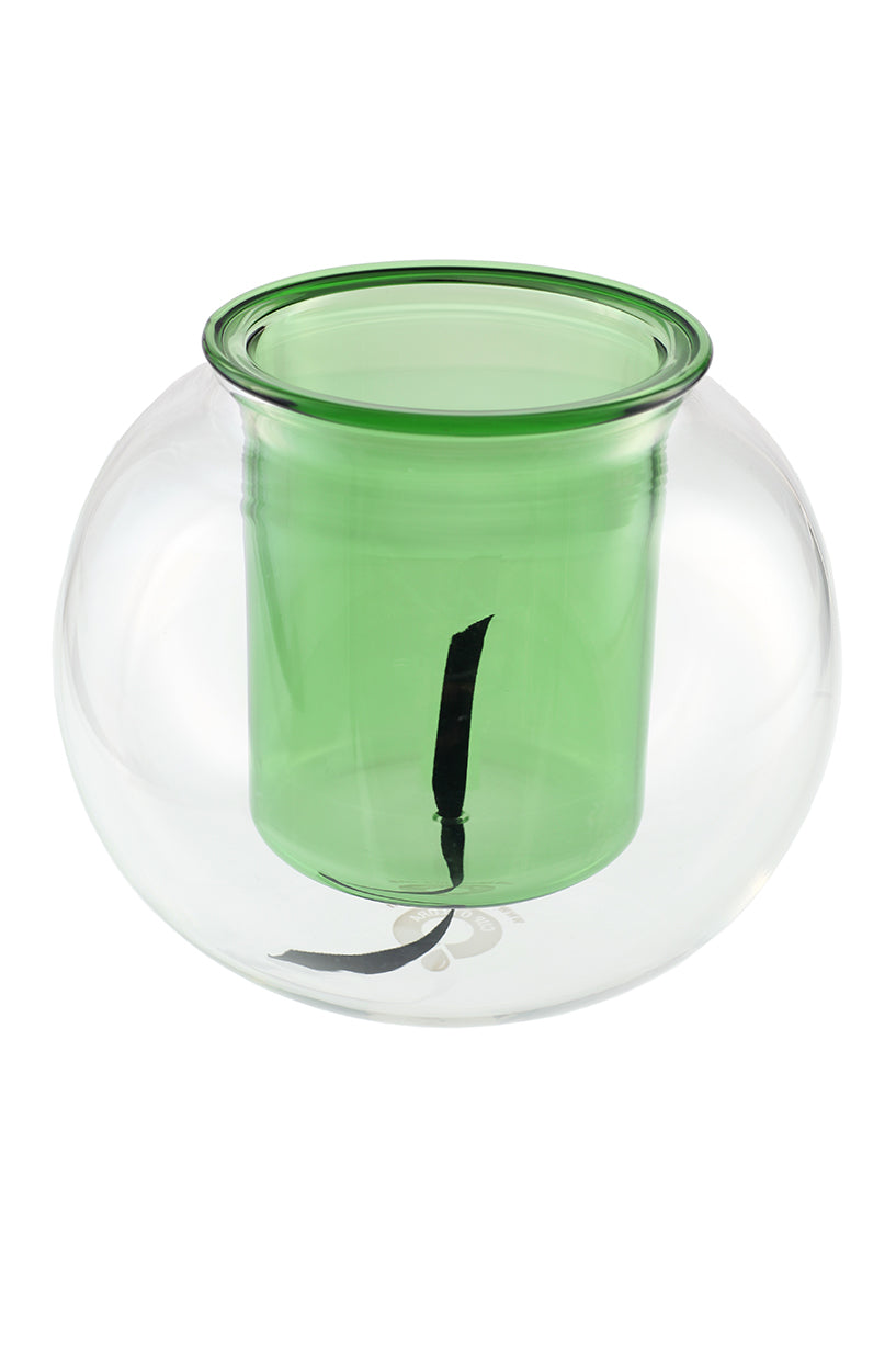 Medium Self-watering Glass Pot