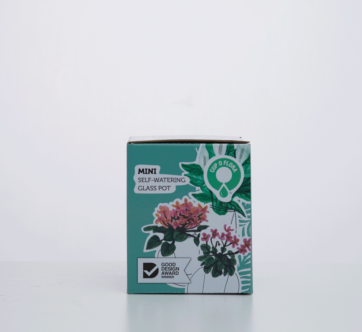 Mini 'Frost' Self-watering Glass Pot