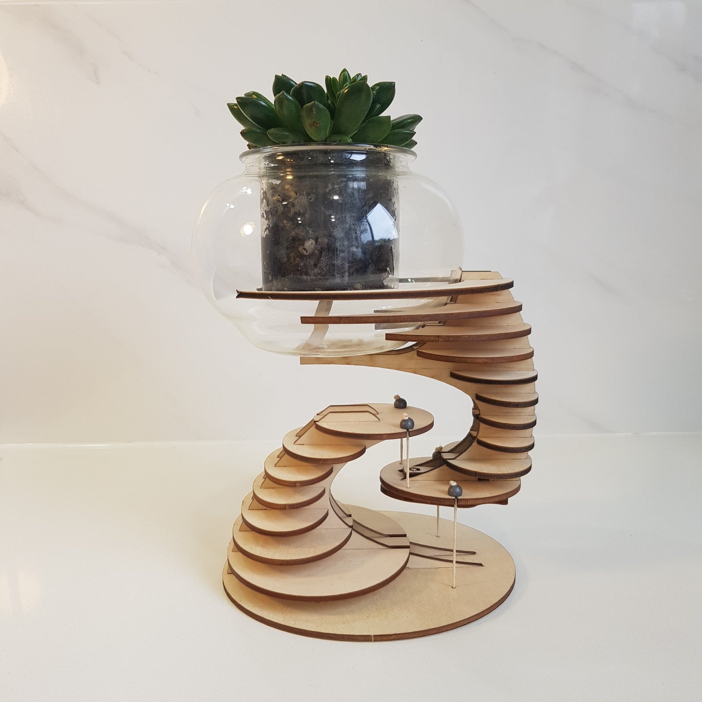 PLANT-A-FLOAT timber stand + Small pot kit