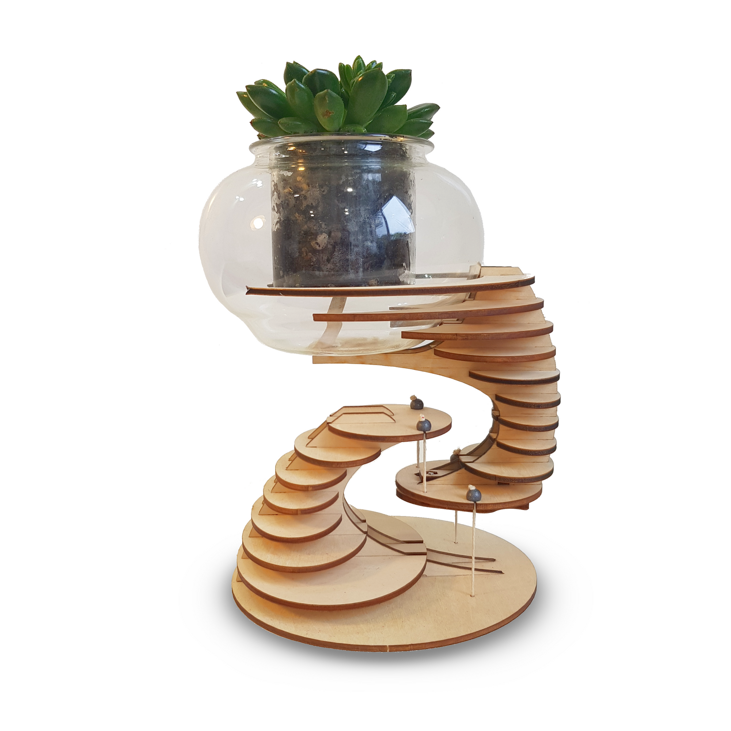 PLANT-A-FLOAT timber stand + Small pot kit