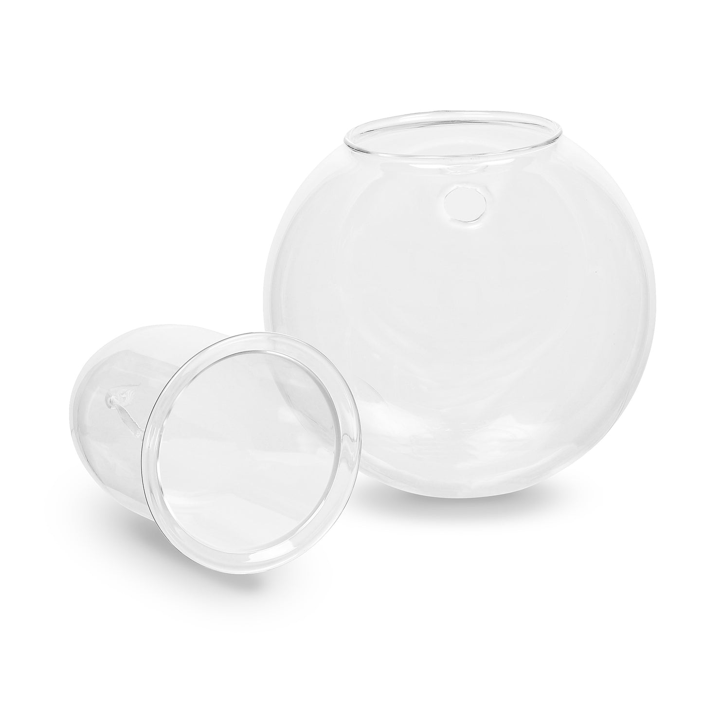 Wall-mounted Self-watering Glass Pot