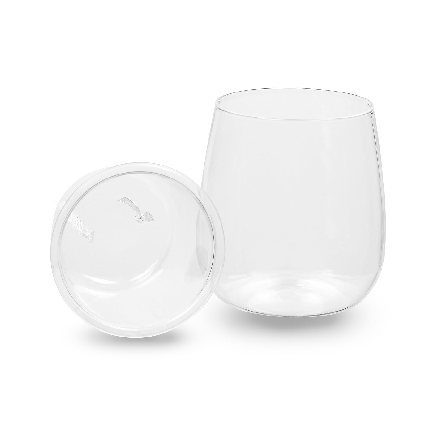 Large Self-watering Glass Pot