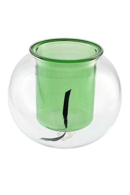 Medium Self-watering Glass Pot